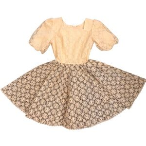 Vintage Square Dance Dress Sz 8 made in USA